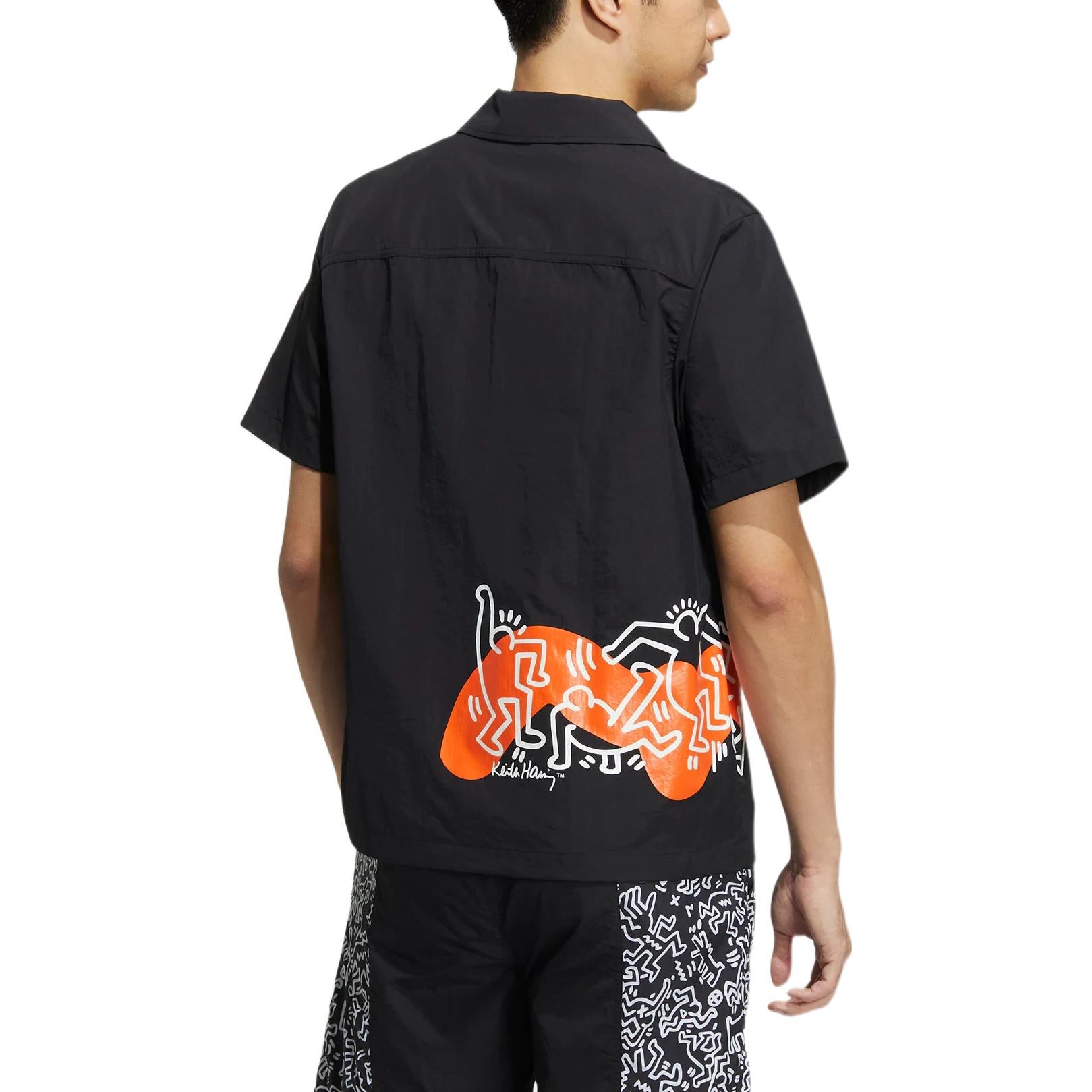 adidas x Keith Haring Pattern Printing Short Sleeve Shirt Asia Sizing 'Black' HD7260
