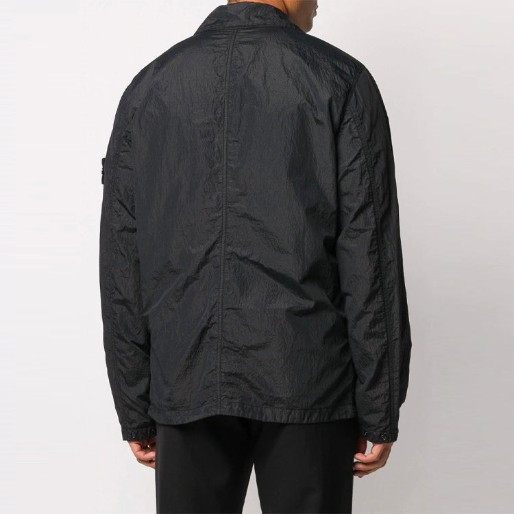 STONE ISLAND Seersucker-TC Jacket 'Black' 721544229-V0029