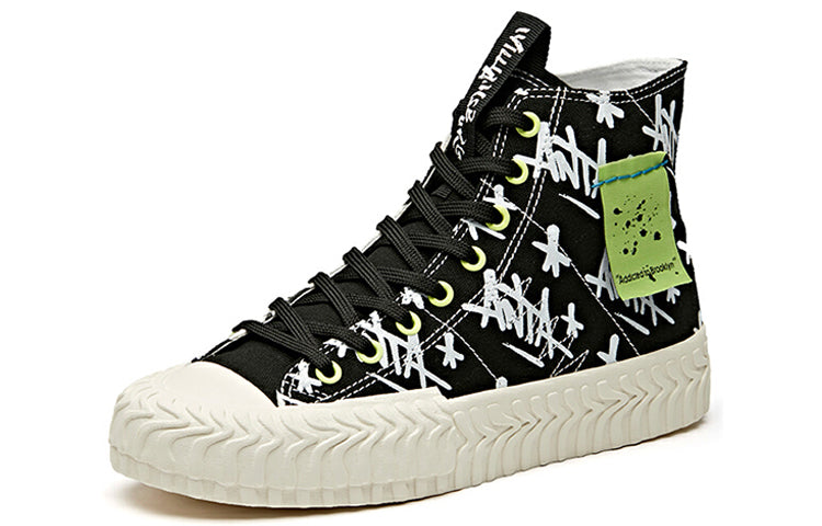 ANTA Stash x Canvas High Shoes 'Graffiti-Addicted to Brooklyn' 11948681-11