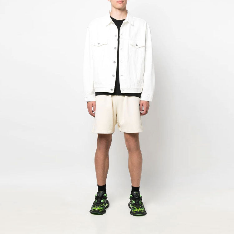 Balenciaga Political Campaign Sweat Shorts 'Beige' 676137TKVI98962