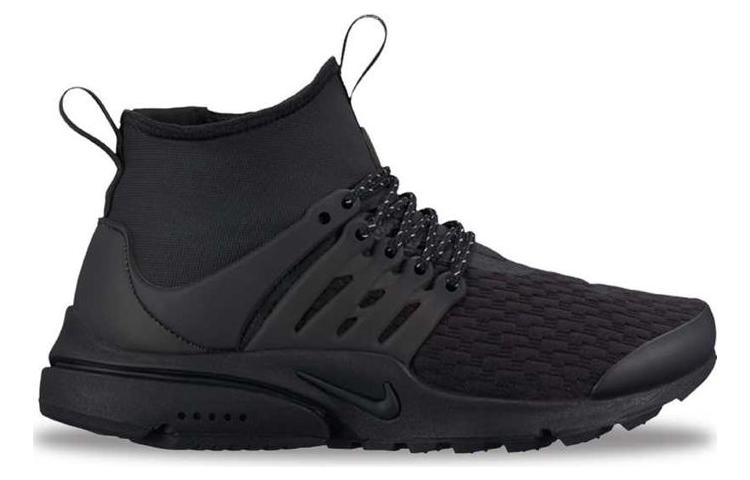 (WMNS) Nike Air Presto Mid Utility Premium 'Triple Black' AA0674-003