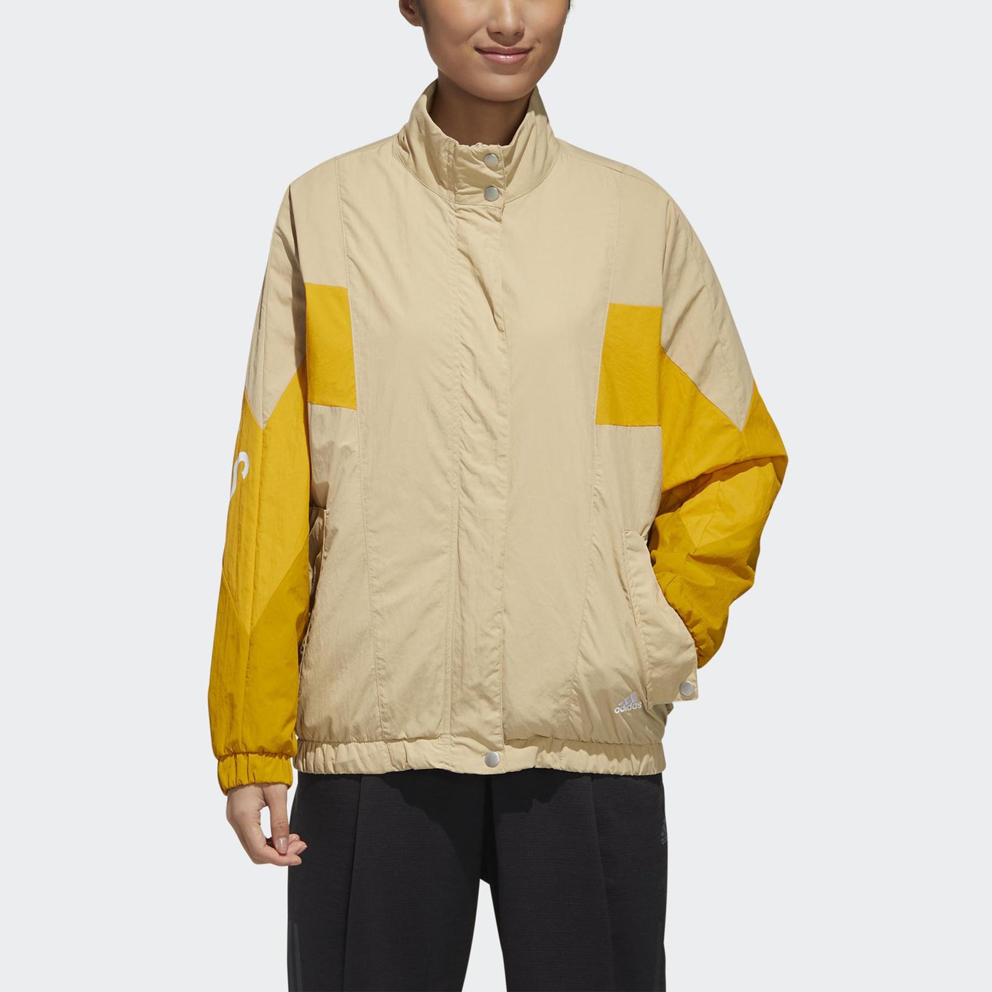 (WMNS) adidas Must Have Woven Jacket 'Tan Yellow' GF6964