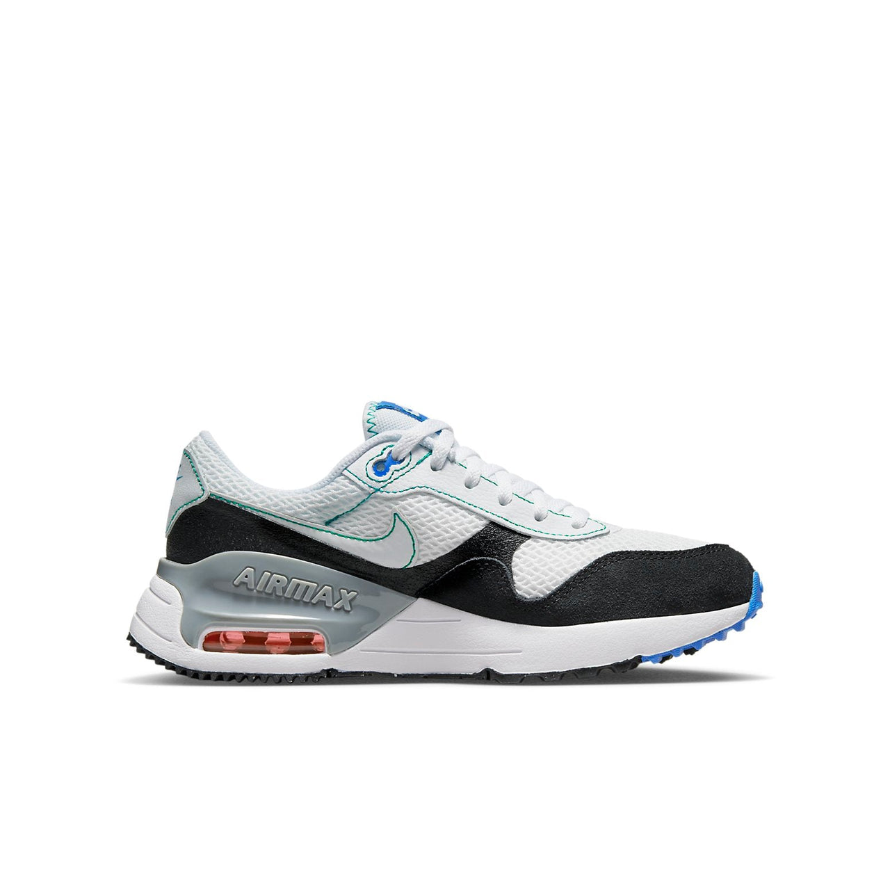 (GS) Nike Air Max SYSTM 'White Black Green' DQ0284-107