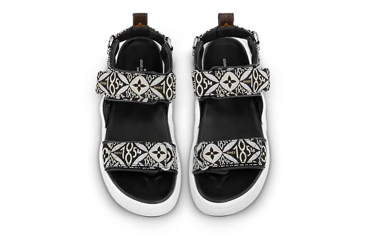 (WMNS) LOUIS VUITTON Archlight Sandals 'Black White Monogram' 1A8UOM