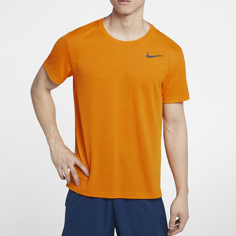 Nike Logo Printing Round Neck Short Sleeve Orange AJ8022-833