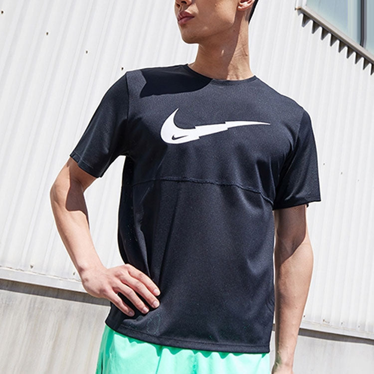 Nike Quick Dry Breathable Mesh Sports Short Sleeve Black DB4006-010