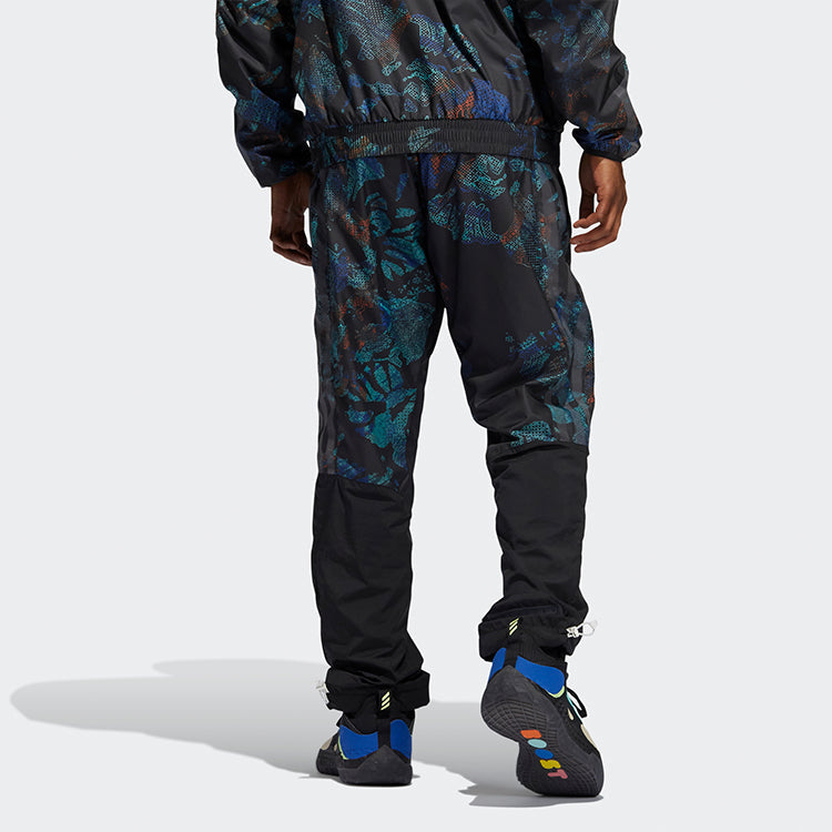 adidas Hrdn Nxt Pant Flowery Printed Basketball Pants Men's Black GH6694