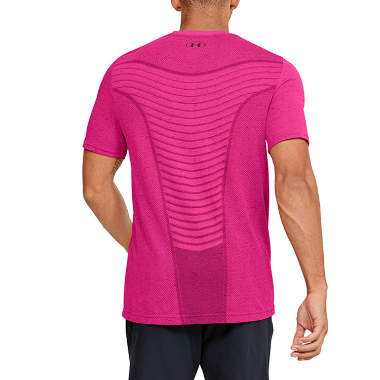 Under Armour Unisex Seamless Wave Tee Pink 1351450-687