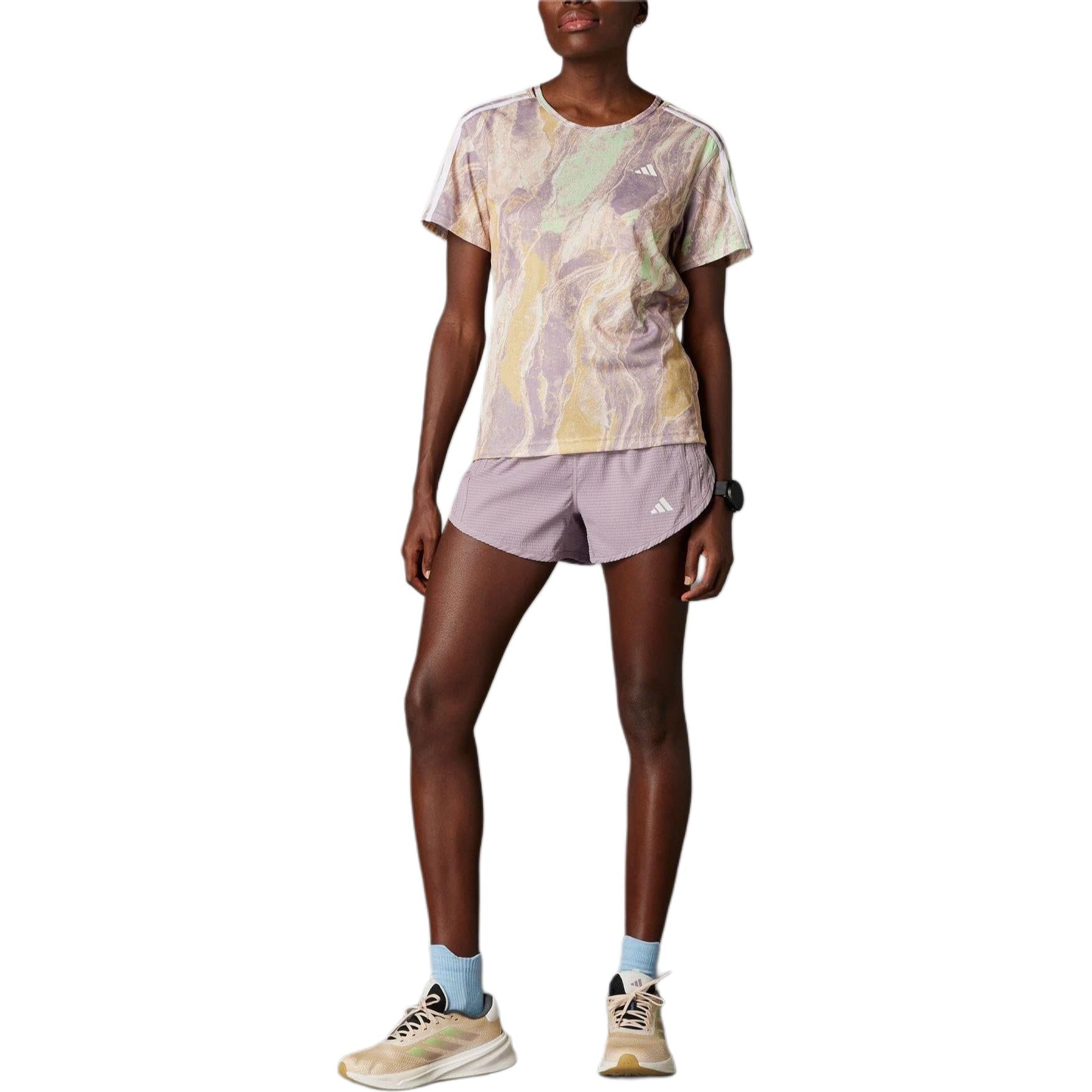 (WMNS) adidas Move for the Planet AirChill T-shirt Asia Sizing 'Pink Multi' IN2979