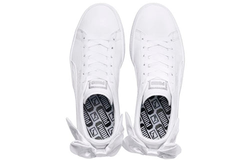 (WMNS) PUMA Basket Bow 'Triple White' 367319-01