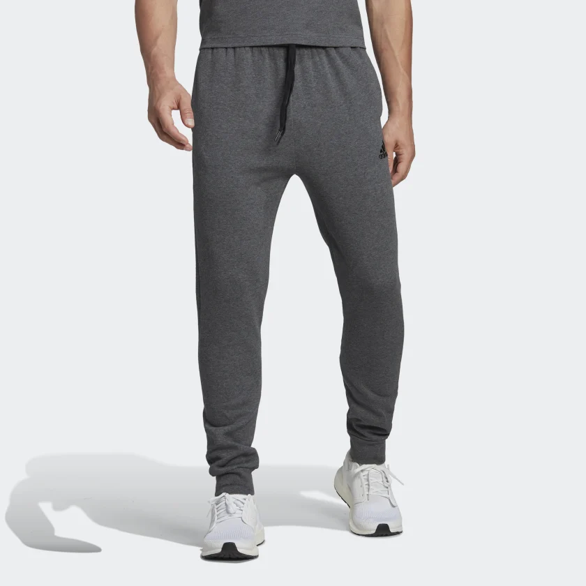 adidas Essentials Fleece Regular Tapered Pants 'Dark Grey' HL2243