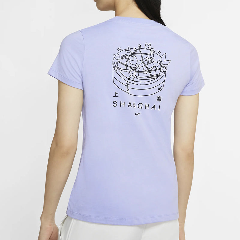 (WMNS) Nike Sportswear Logo Printing Purple CZ3594-571