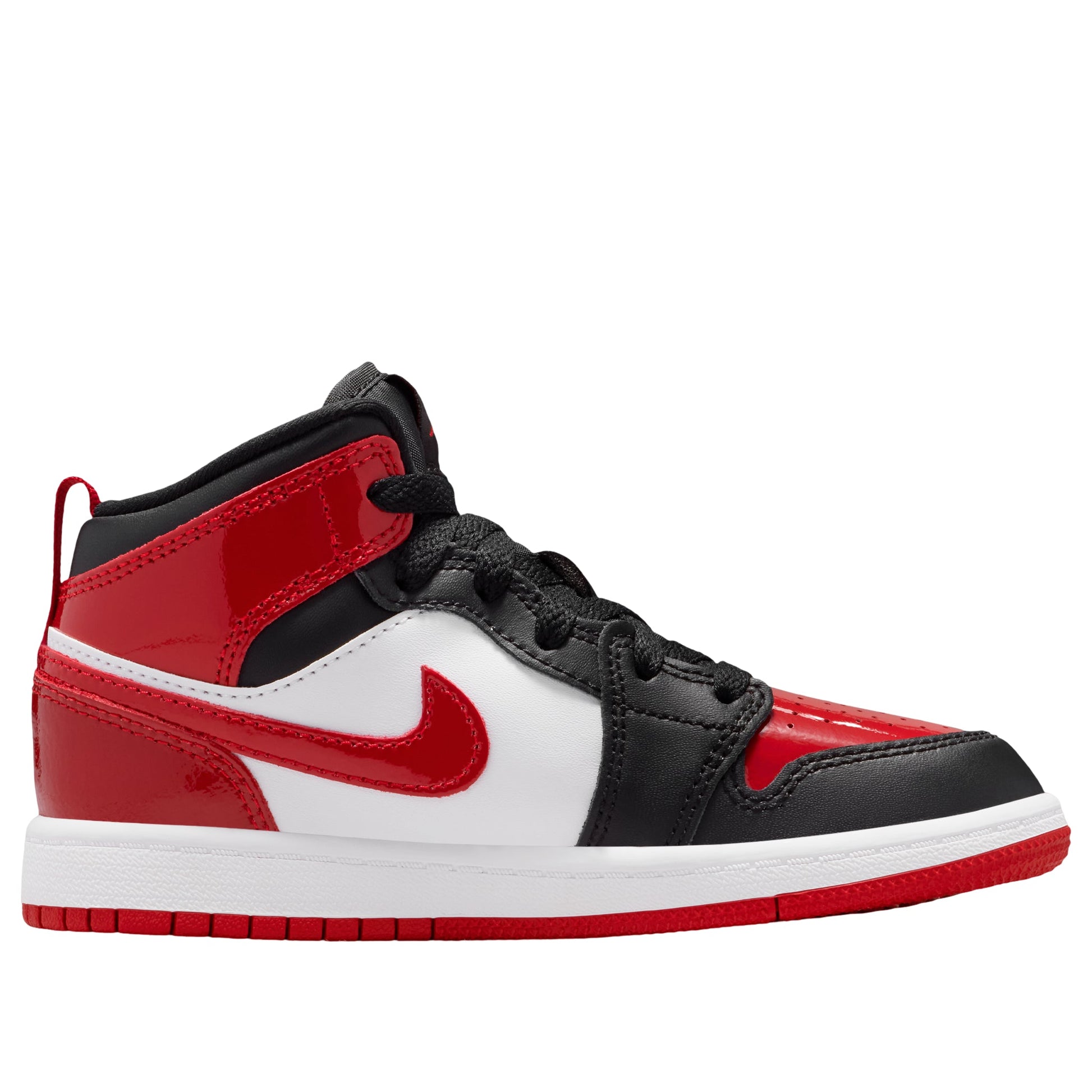 (PS) Air Jordan 1 Mid SE 'Patent Bred Toe' HV4444-006