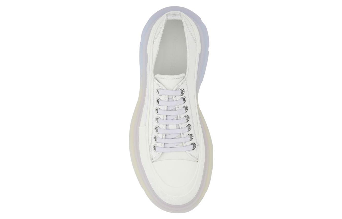 (WMNS) Alexander McQueen Tread Slick Low Lace Up Shoes 'White Multi' 697072W4TGN8892