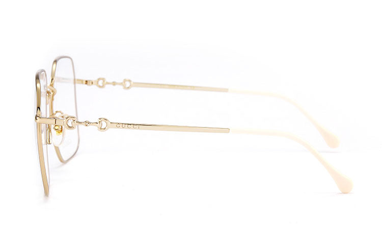 Gucci Interlockinold Light Mental Glasses Gold GG0952O-001