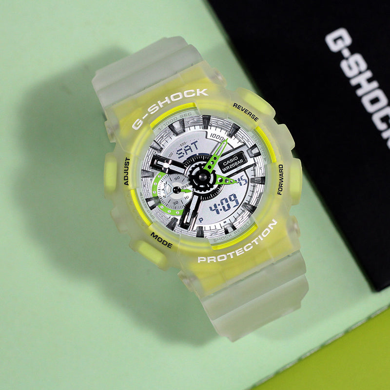 CASIO G-Shock Analog-Digital 'White' GA-110LS-7A&GMA-S110SR-7A
