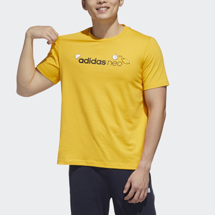 adidas neo Yellow Sports Short Sleeve Yellow GL7218