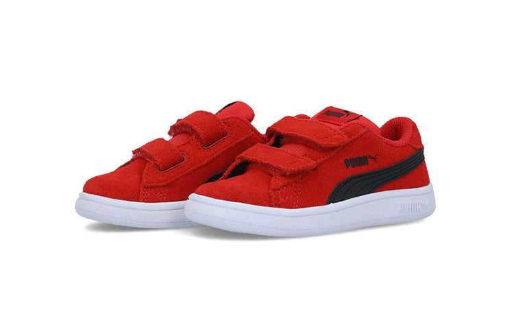 (TD) PUMA Smash V2 Leisure Board Shoes Red/Black 365178-10