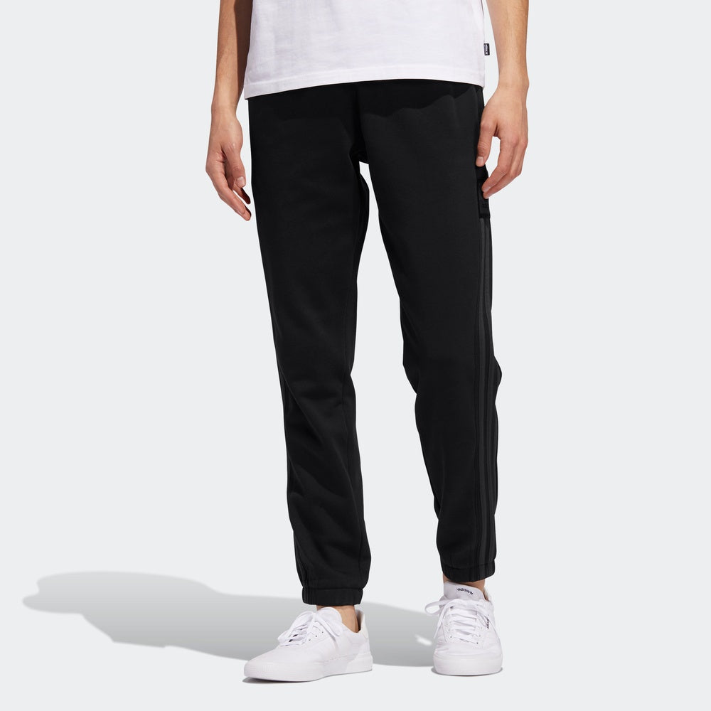 adidas originals Side Stripe Casual Sports Pants Black EC7311