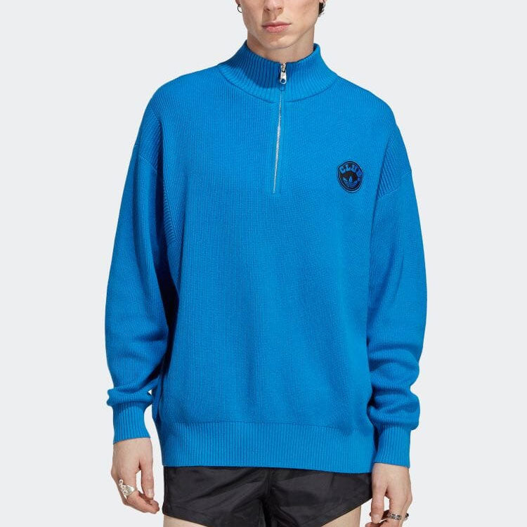 adidas Originals Logo Patch Sweater 'Blue' IA2499