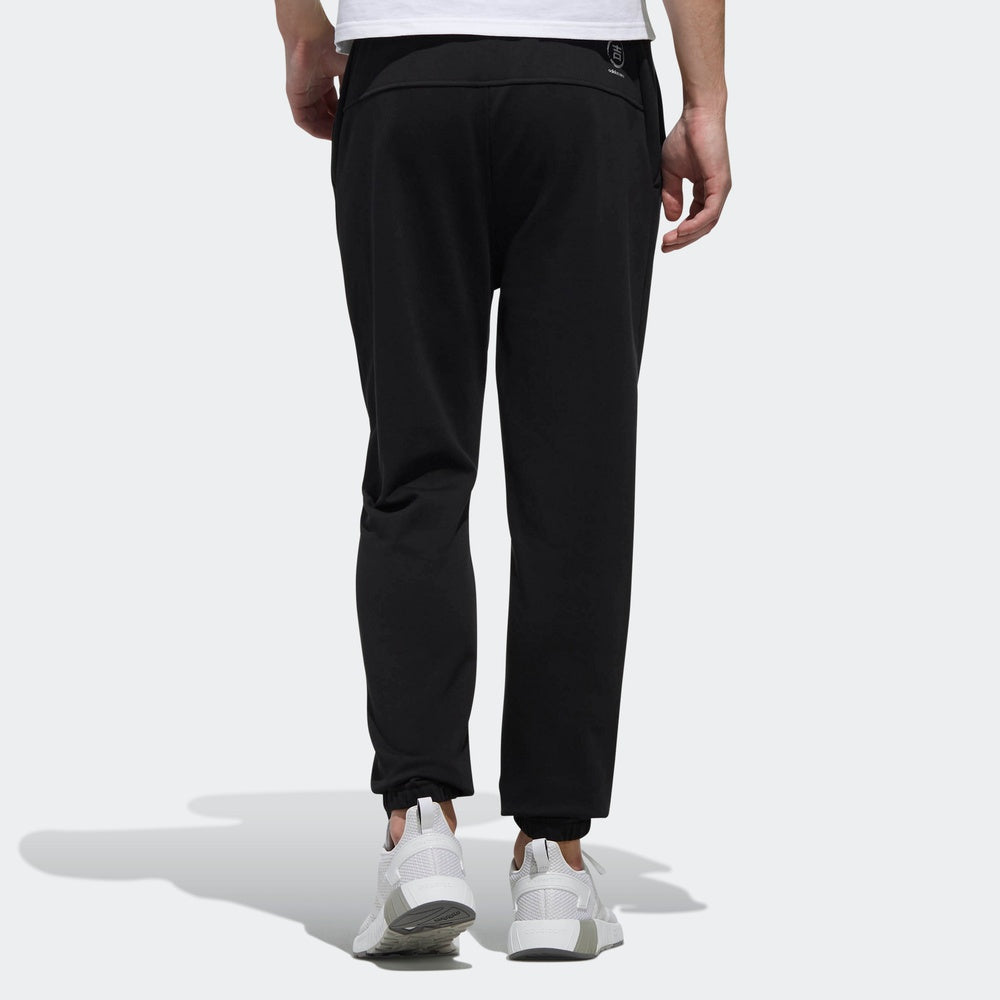 adidas neo logo Cozy Breathable Casual Sports Long Pants Black DZ7581