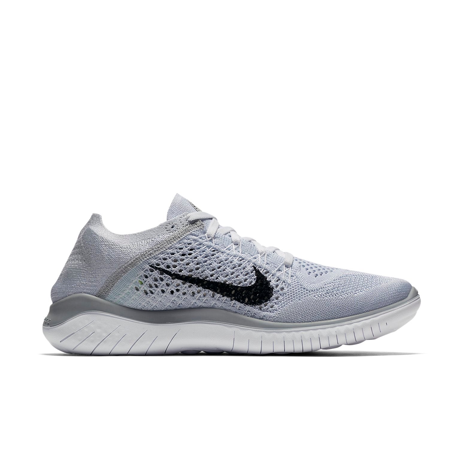 (WMNS) Nike Free RN Flyknit 2018 'White Platinum' 942839-100