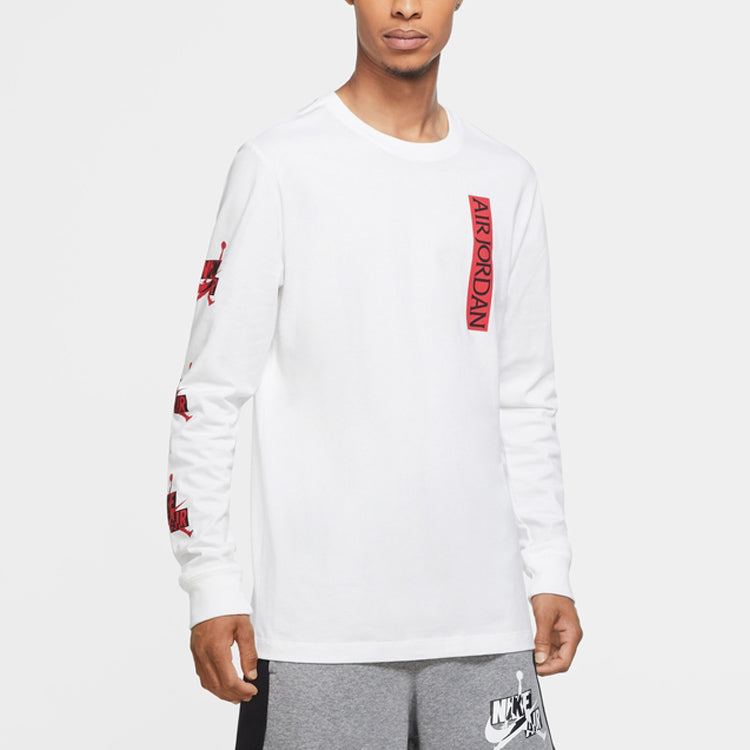 Air Jordan Casual Round Neck Long Sleeves White CN3505-100