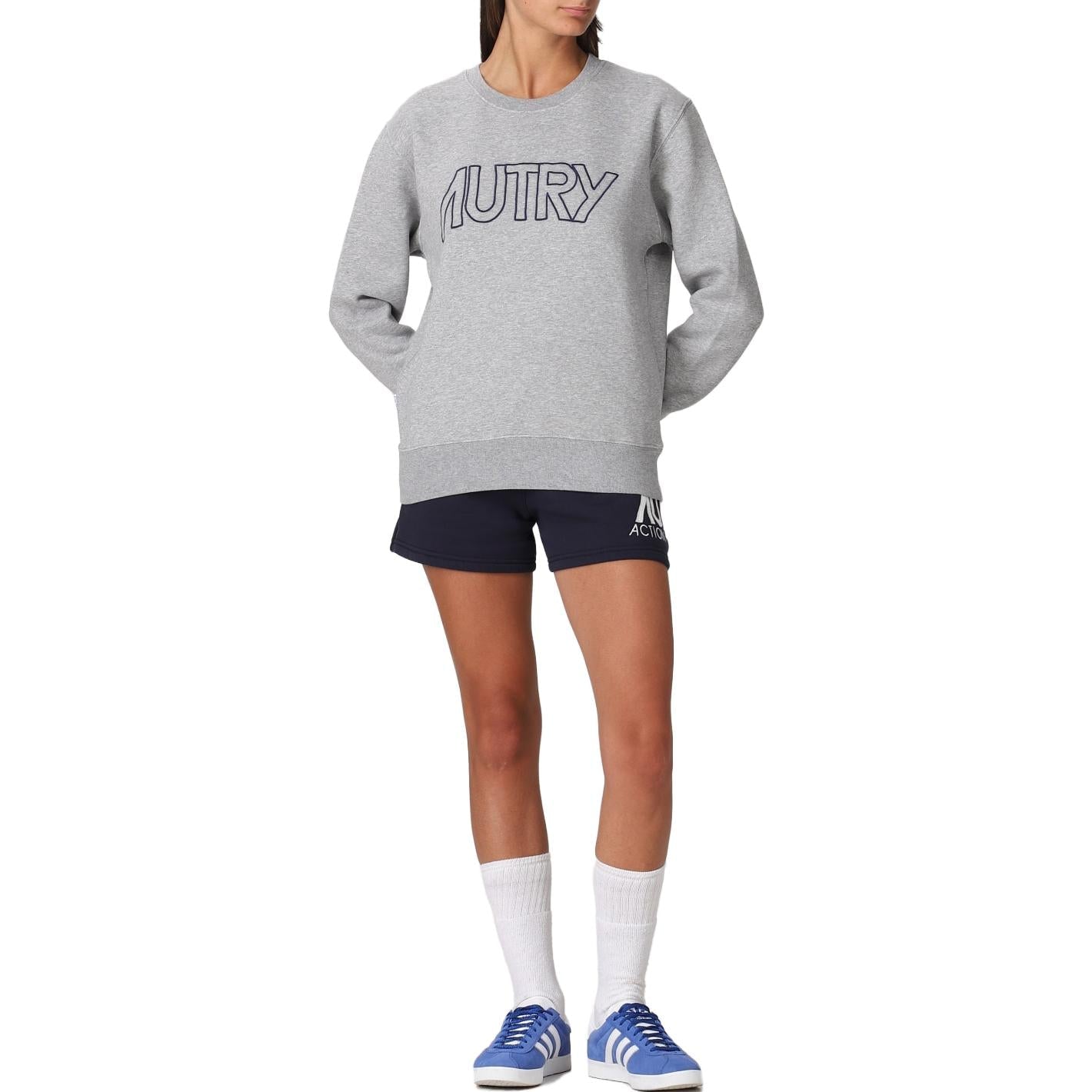 (WMNS) AUTRY Logo Sweater 'Grey' SWIW408M-E57260