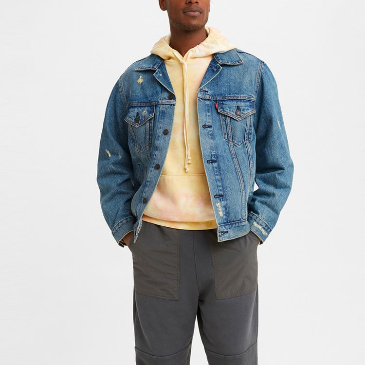 Men's Levis Design Button lapel Denim Jacket Denim 85248-0013