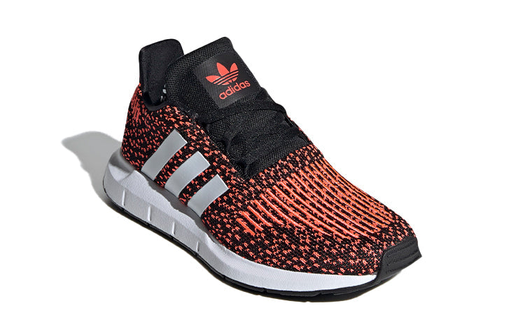 (GS) adidas originals Swift Run J 'Black White Red' EF5939