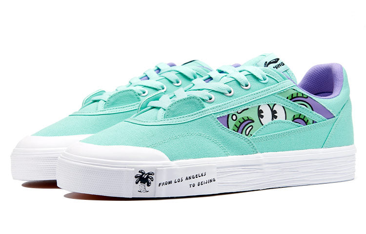 (WMNS) Li-Ning x Steven Harrington Hand-Plant Shoes 'Aqua Green' AECR070-3