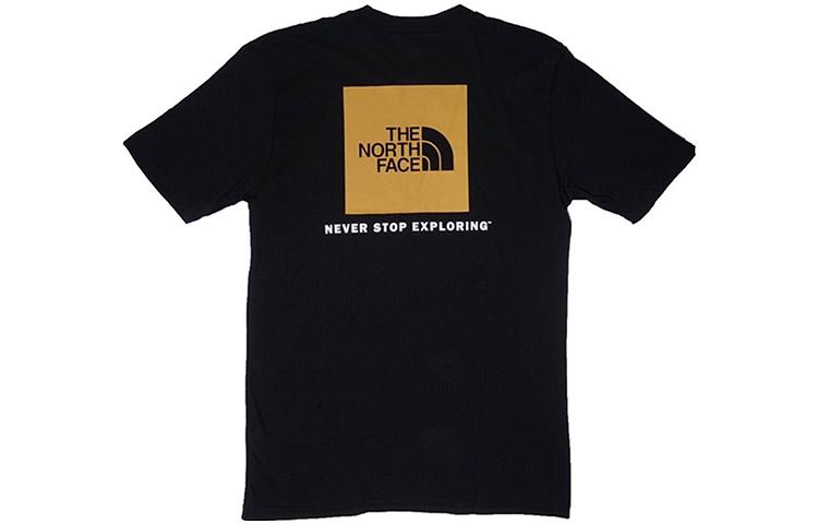 THE NORTH FACE Box Logo Short Sleeve Couple Style Black NF00CA0FAKX