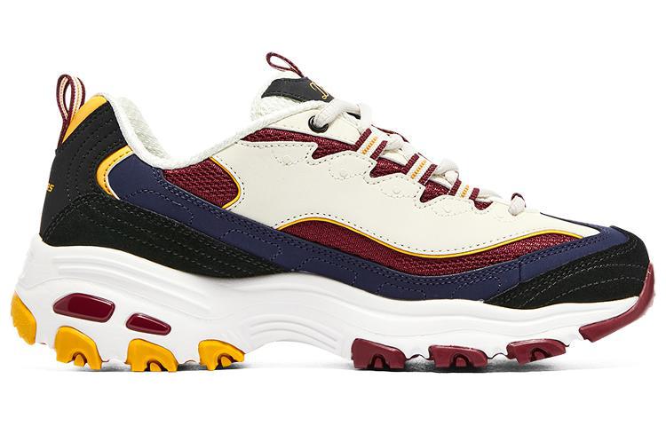 (WMNS) Skechers D'LITES 1.0 Running Shoes 'White Navy Red' 149781-NTBG