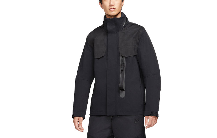 Men's Nike Sportswear Tech Pack Sports Storage Simple Hooded Jacket Black CZ9310-010