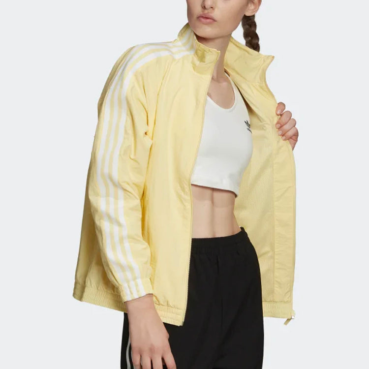 (WMNS) adidas originals Casual Sports Jacket Yellow FM7179