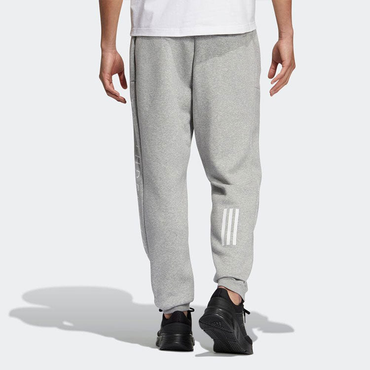 Men's adidas Solid Color Alphabet Logo Casual Sports Pants/Trousers/Joggers Gray HM2681