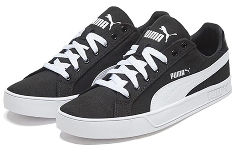 PUMA Smash Vulc Canvas 'Black White' 374754-02