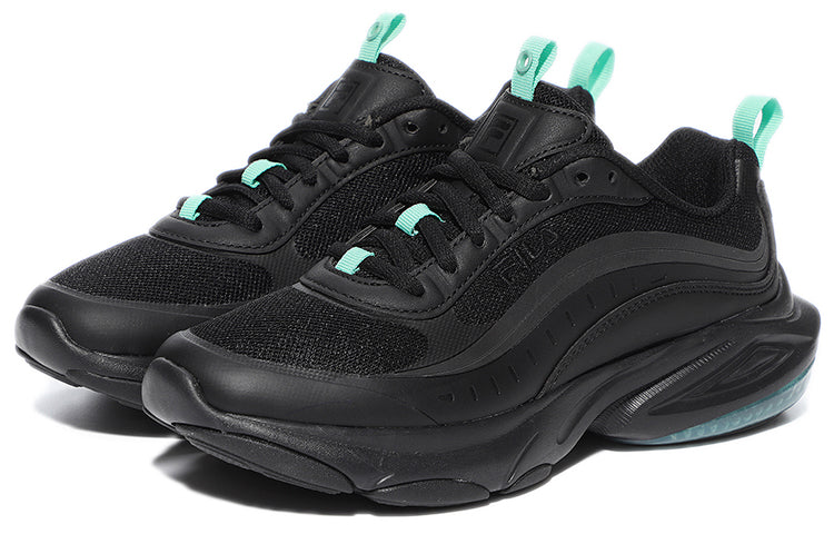 FILA Unisex Low-Top Running Shoes Black/Green 1RM01674D_001