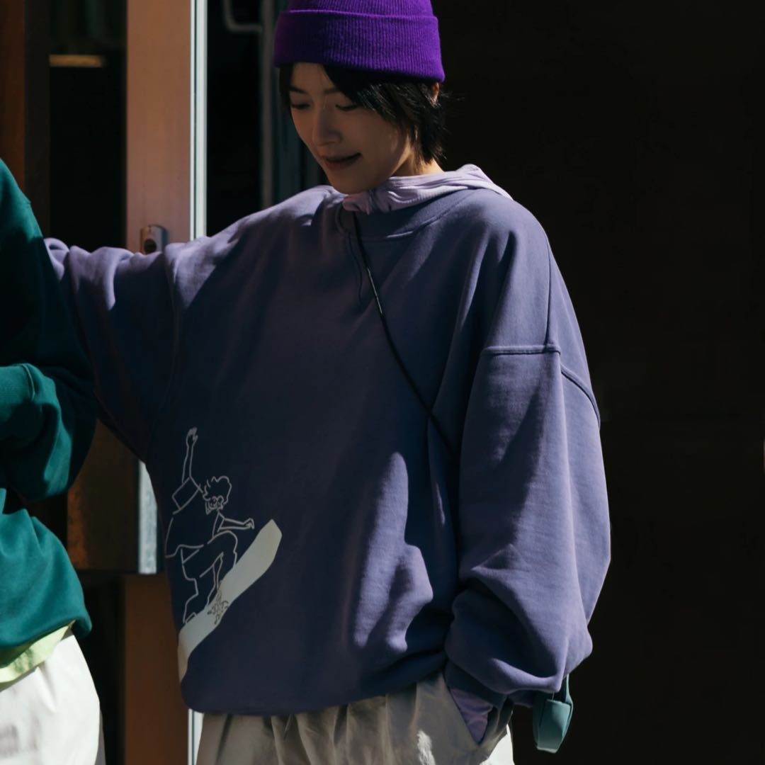 (WMNS) adidas Origianls x Yu Nagaba x Su Yiming Sweatshirt 'Purple' IK4316
