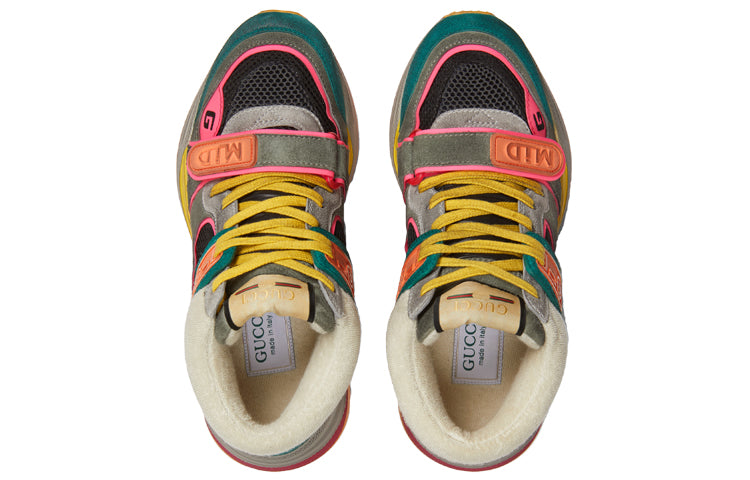 (WMNS) Gucci Ultrapace Mid 'Green Pink' 598987-0PVZ0-3185