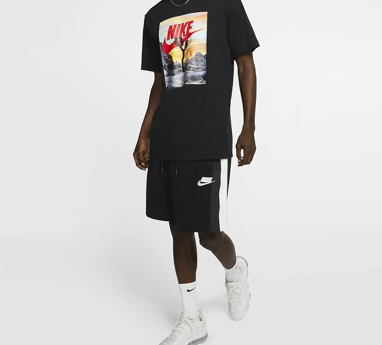 Nike Festival Photo Sunset Printing Short Sleeve Black CT6884-010