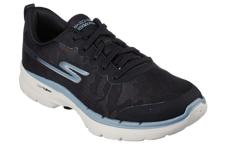 (WMNS) Skechers Go Walk 6 'Black Blue White' 124560-BKBL