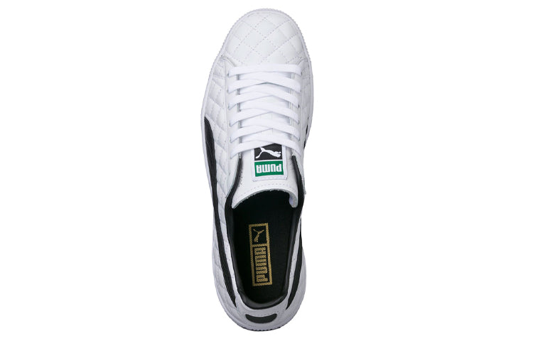 (WMNS) PUMA Clyde Dressed Board Shoes White 363636-01
