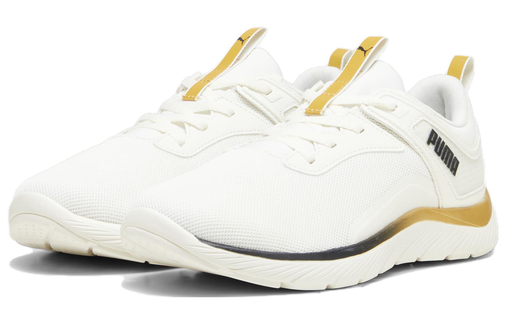 (WMNS) PUMA Softride Remi Molten Metal 'White Puma Gold' 378848-02