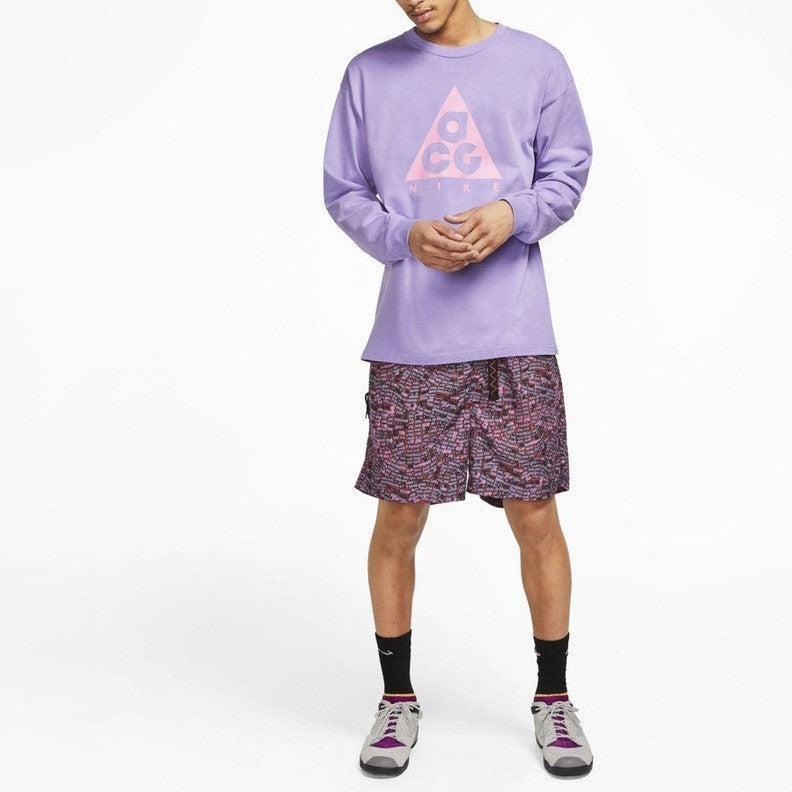 Nike NRG ACG LS Tee Casual Sports Round Neck Pullover Space Purple BQ3457-567