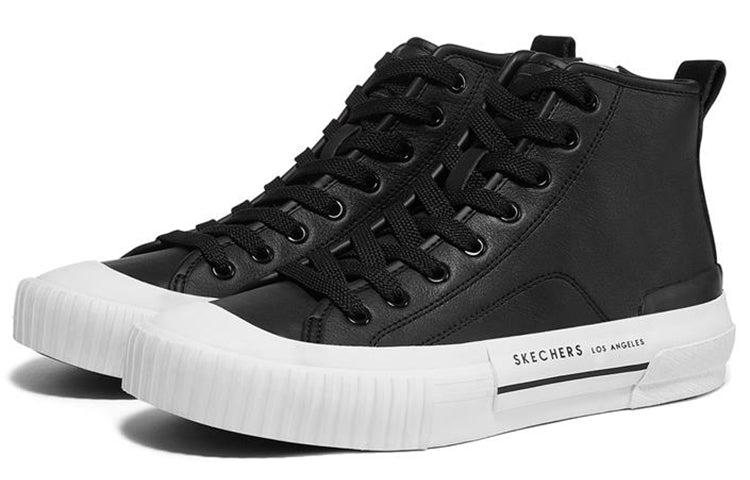 (WMNS) Skechers New Moon 'Black White' 155393-BLK