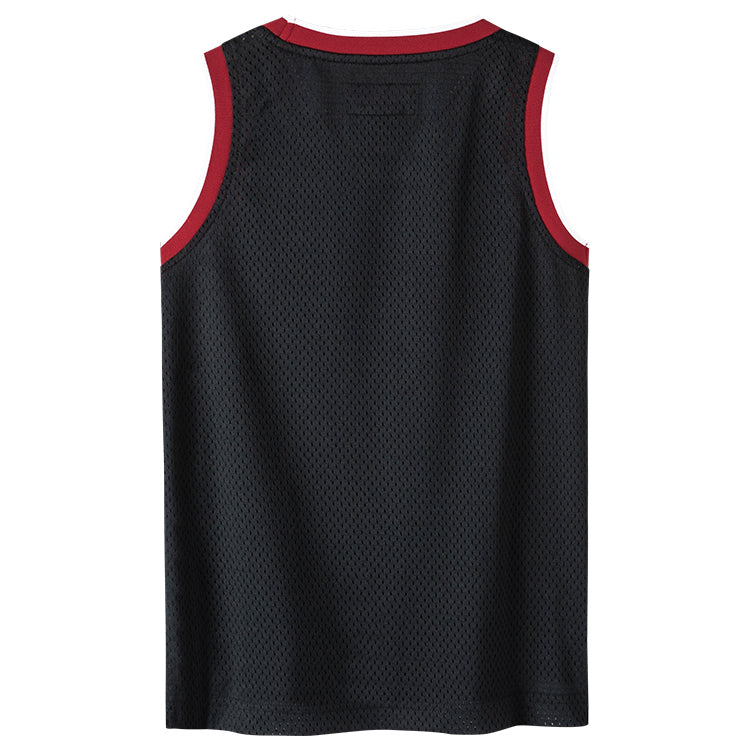 (PS) Air Jordan Mesh Jersey 'Black Red White' JD2122004GS-001