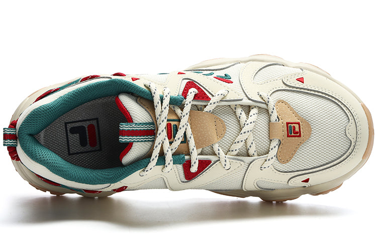 (WMNS) FILA Fluid 4 Sneakers 'Cream Green Red' F12W312101FCC