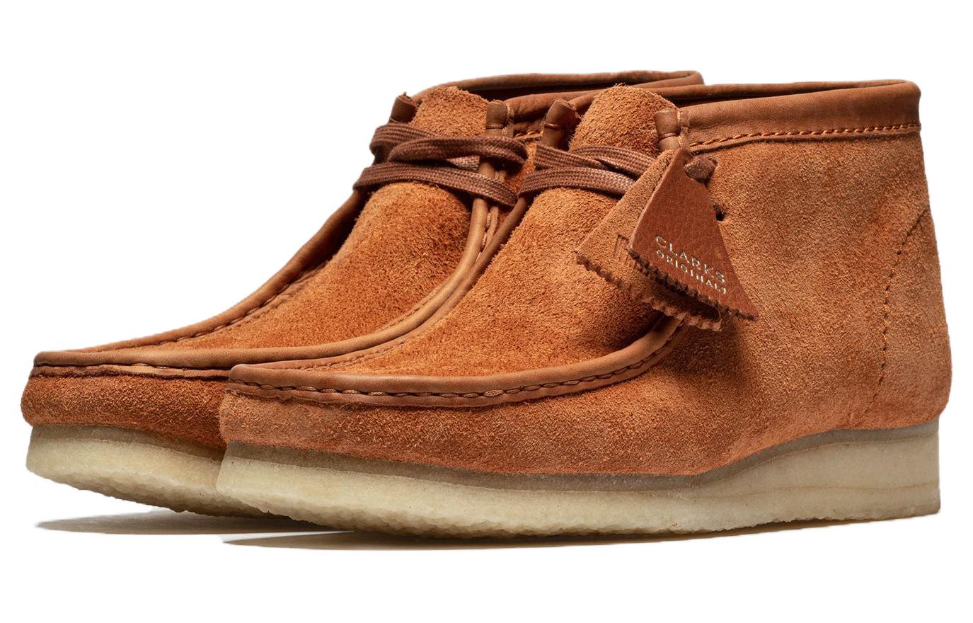 Clarks Wallabee Boots 'Tan Hairy Suede' 26154818