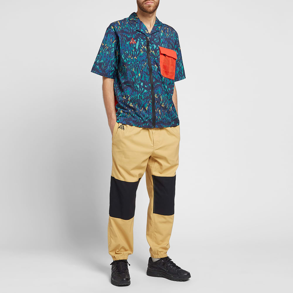 Nike ACG ALL OVER Printing Shirt Blue / Orange CD7636-405